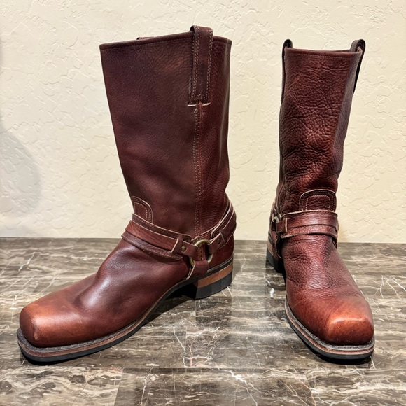 Frye Belted Leather Harness Boots - Picture 11 of 11